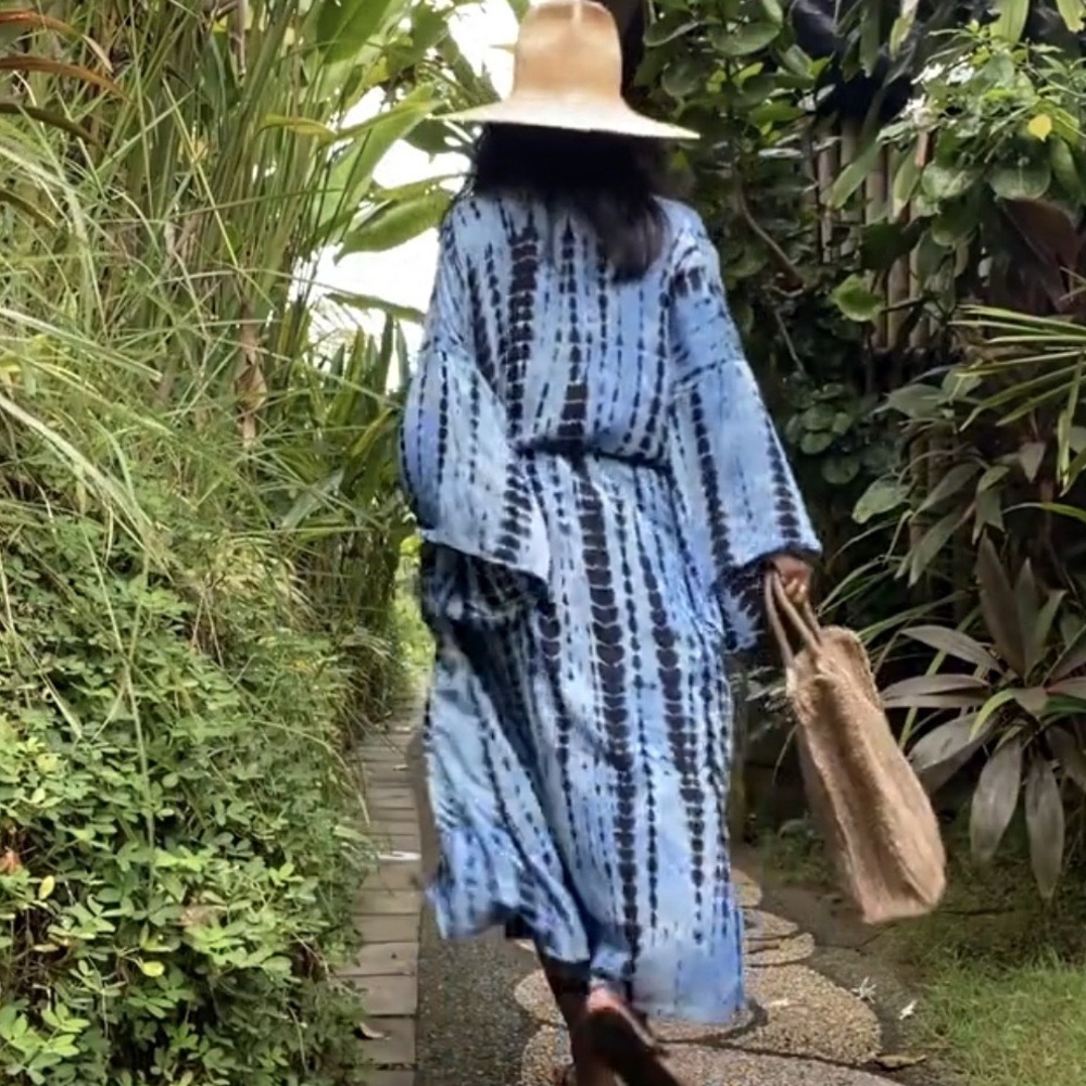 Passion Blue Kimono Cover Up - Picture 7 of 11